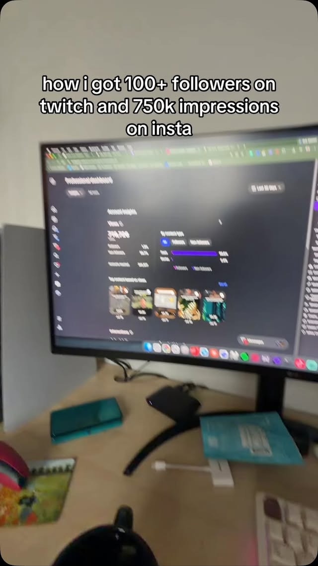 Instagram example: how I got 100+ followers on twitch and 750k impressions on insta